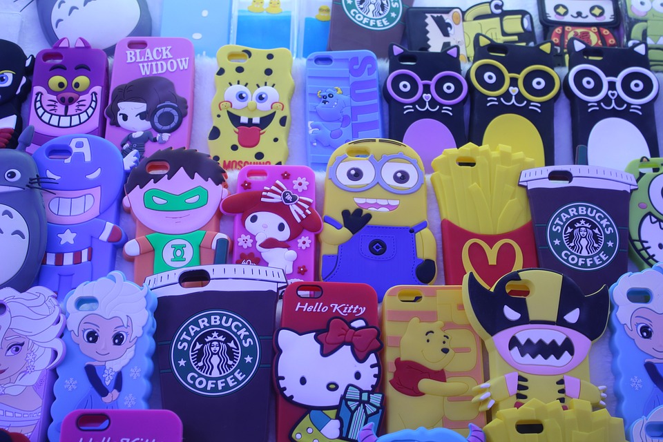 Variety of phone cases